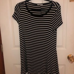 Striped t shirt dress